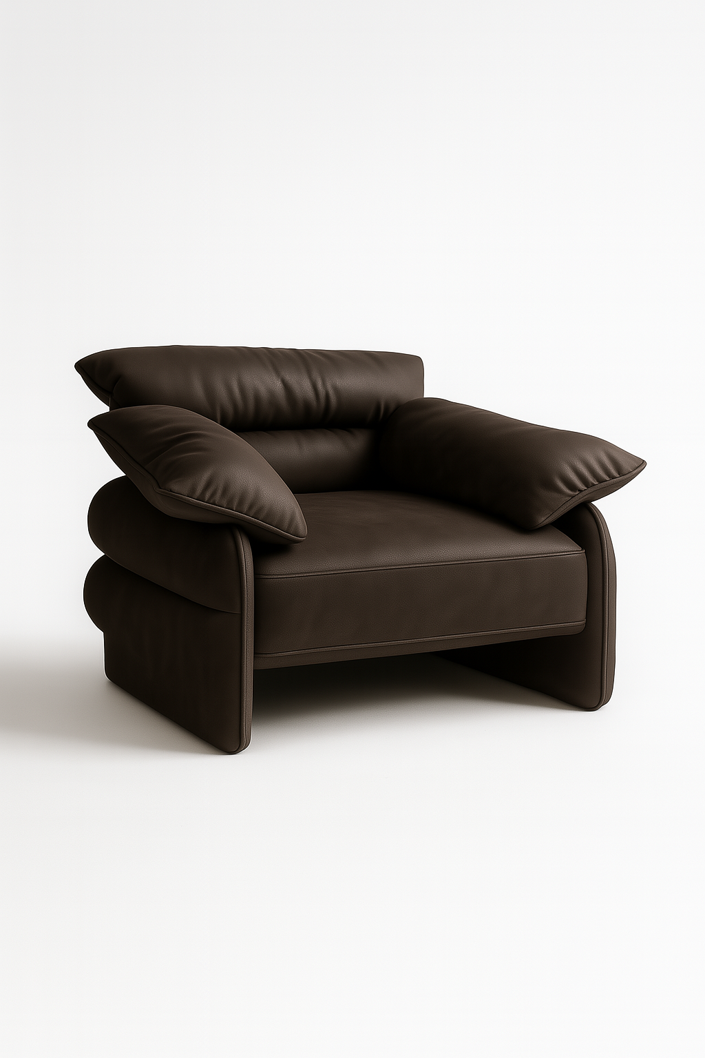 Montero single seater in espresso brown leather – The Meem Store