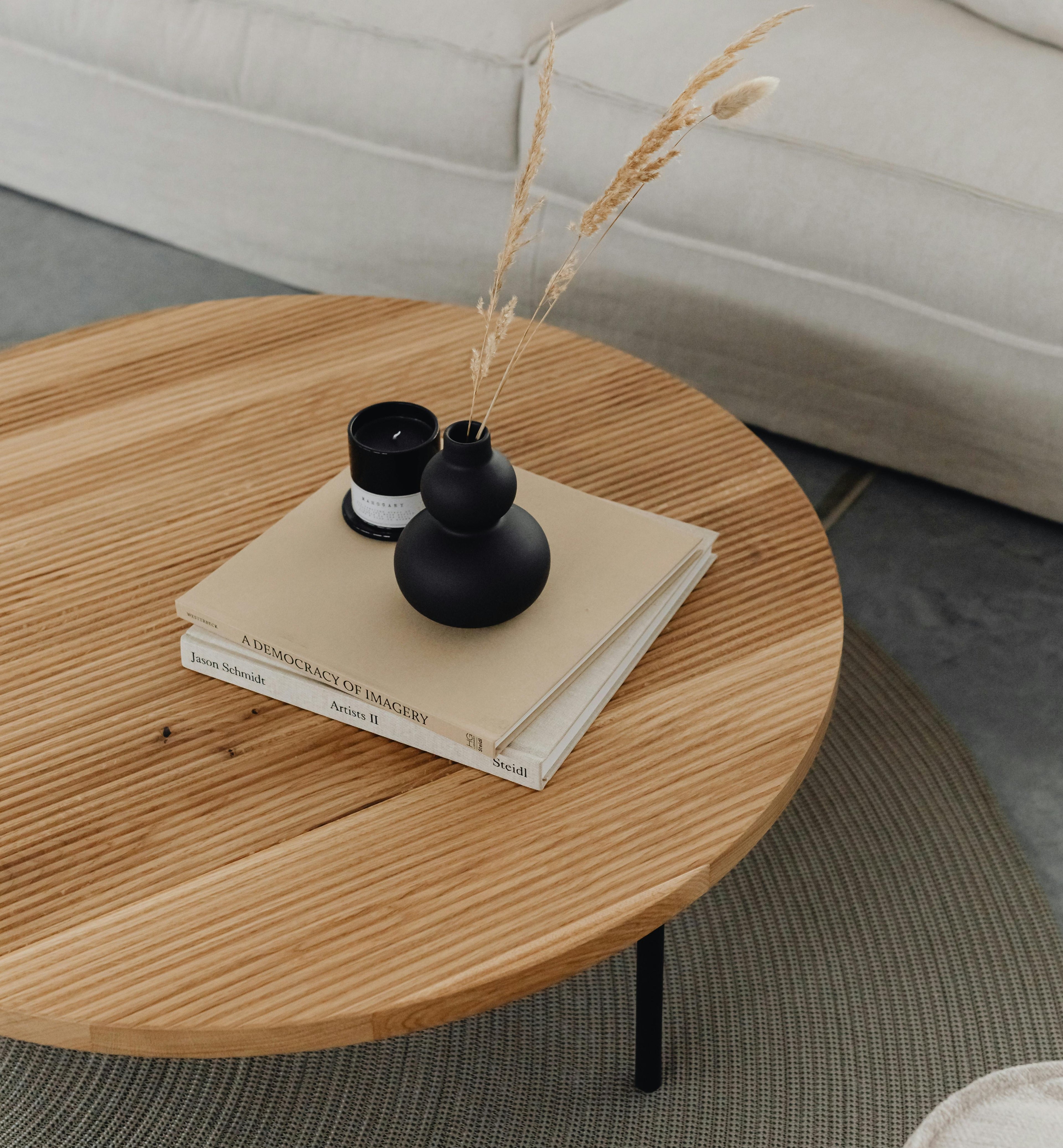 Premium marble and wood dining table styled in modern Dubai home.