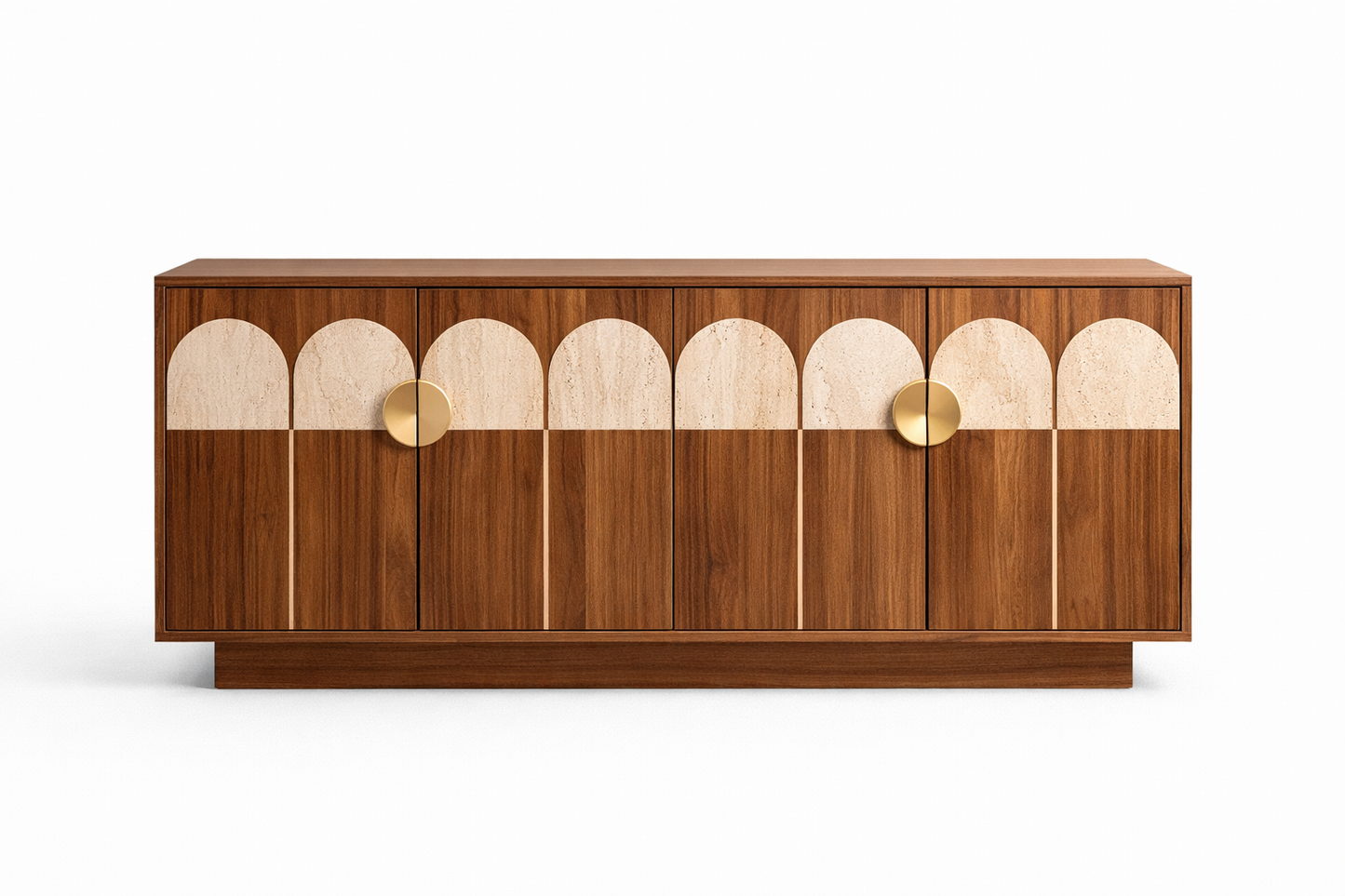 Luxury walnut side console for dining and living interiors by The Meem Store