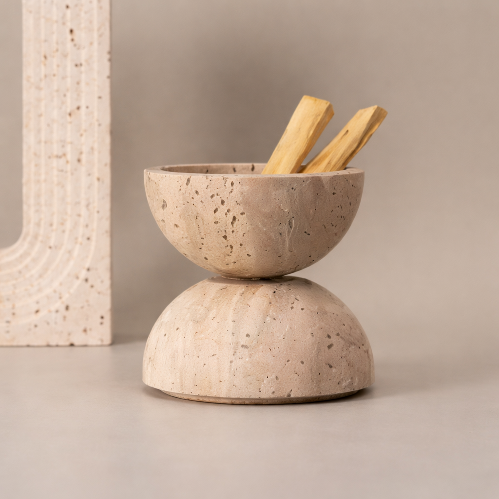the meem store travertine incense burner dubai