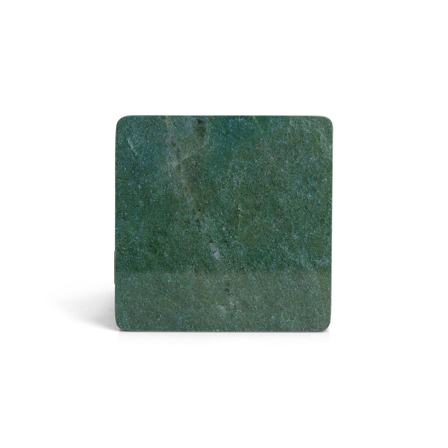 Emerald green porcelain coaster set of four in square shape, perfect for tea, qahwa, and coffee cups – The Meem Store